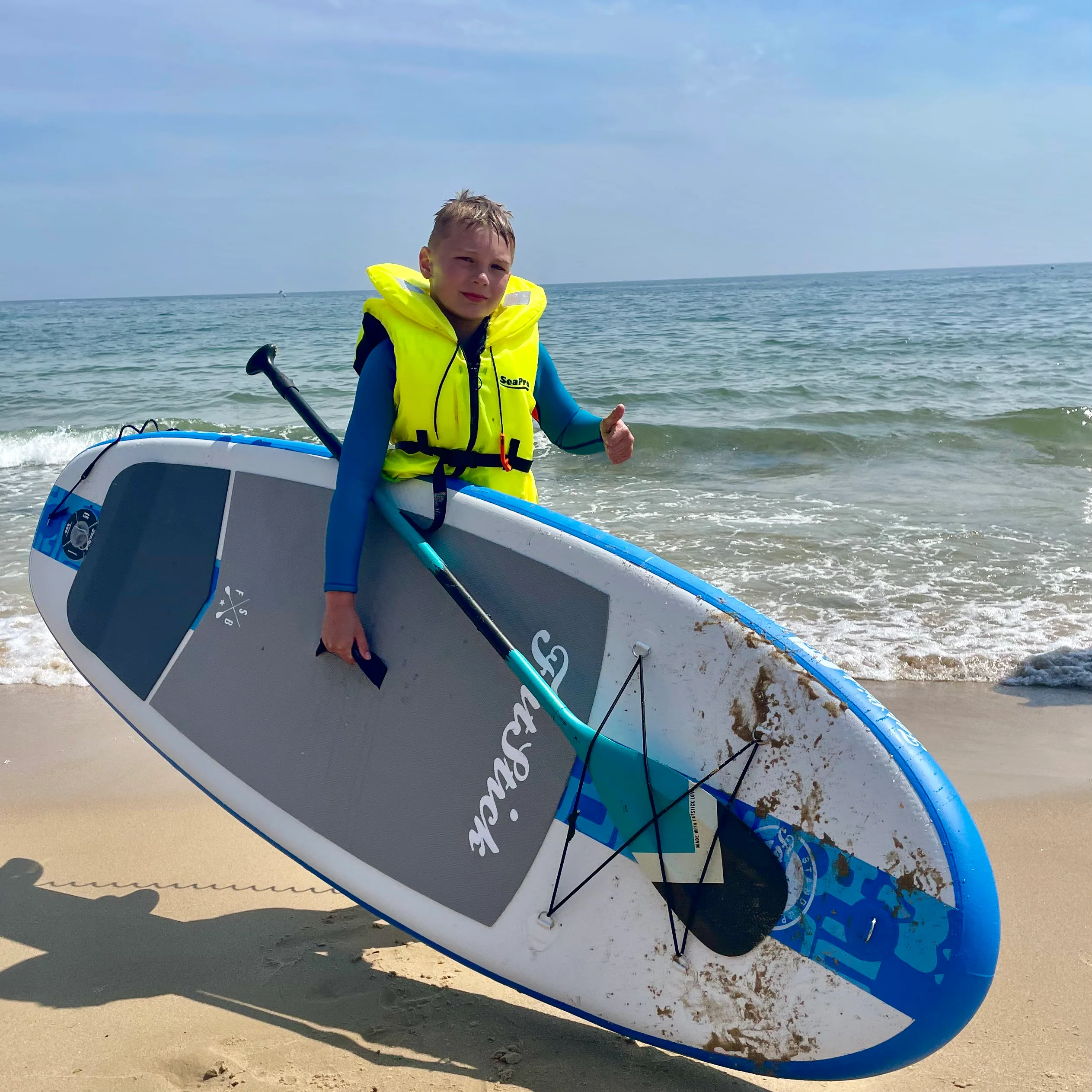 Kids 7��6 GromStick Inflatable Stand Up Paddle Board Package | Childs