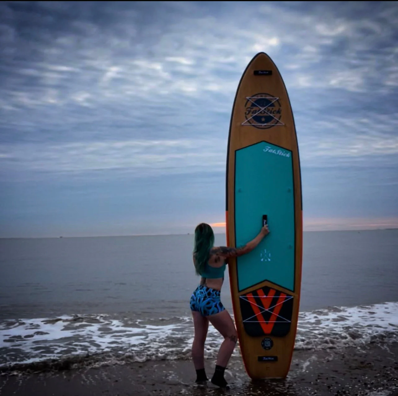 Wooden Menace 11'2 Inflatable Paddle Board SUP - Full Package